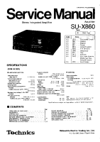 Technics - SUX-860 - Service manual 